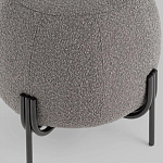 Пуф в ткани букле темно-серого цвета Pikelet варинант исполнения - 4 | Loft Concept в Самаре