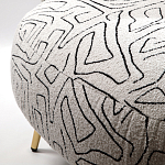 Кресло мягкое с принтом на золотистых ножках Onlooker варинант исполнения - 3 | Loft Concept в Самаре