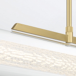 Подвесной светильник линейный золотого цвета с длинной цилиндрической стеклянной трубкой Eurofase варинант исполнения - 7 | Loft Concept в Самаре