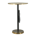 Столик приставной с абстрактным основанием и акцентом в виде золотистого диска Heavenly Space варинант исполнения - 4 | Loft Concept в Самаре