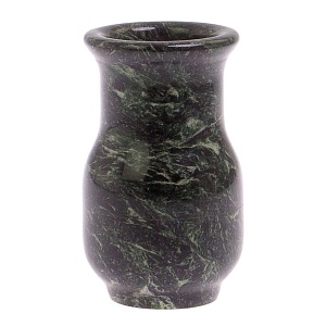 Ваза настольная для цветов из камня змеевик Vase Serpentine